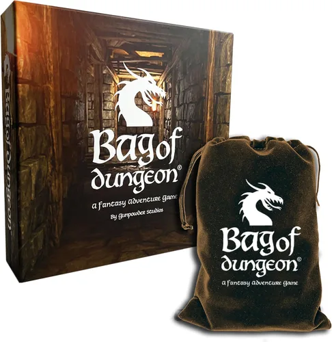 Bag of Dungeon–Juego de Mesa de Aventura Fantástica para Familias y Fanáticos de RPG | 1–4 Jugadores, Edades 7+ | Explorador de Mazmorras Clásico |