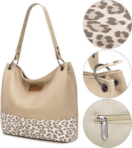 Miniatura 116 de Wrangler Hobo - Bolsas para mujer de cuero vegano con asa superior, bolsos de hombro y bolsos