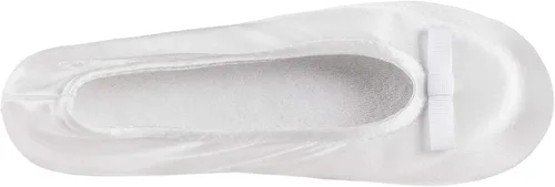 Miniatura 2 de isotoner - Zapatos satinados para bailarinas, con moño, suela de gamuza, blanco