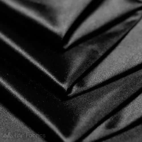 Miniatura 2 de Ice Fabrics Tela de Satén Spandex Sedosa Elástica en 4 Direcciones por Yarda - 60" de Ancho Tela de Spandex Satinado Brillante para Vestidos, Ropa