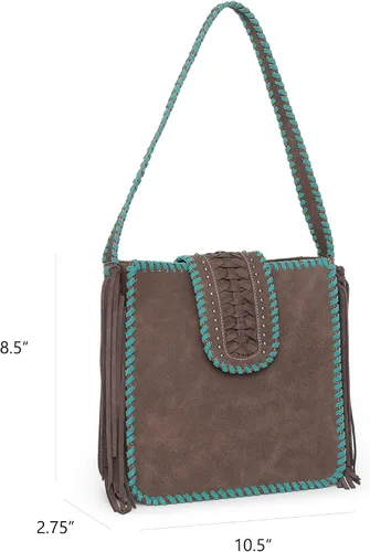 Miniatura 5 de Montana West Western Hobo - Bolso de mano para mujer, con cartera