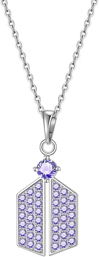 YANENG KPOP Bangtan - Collar con colgante de circonita cúbica para fanáticos del ejército regalo para mujeres y niñas Metal Circonia cúbica