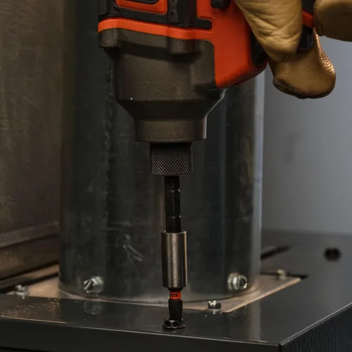Miniatura 9 de Klein Tools 32308 Destornillador de Stubby Multi-bit, Herramienta magnética ajustable con 8 en 1 de impacto con Phillips, ranurado, cuadrado
