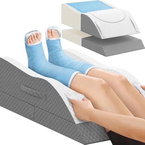 Miniatura 12 de Almohadas de elevación TranquilRelax para piernas después de cirugía, almohada de cuña de espuma viscoelástica ajustable para lesiones o descanso