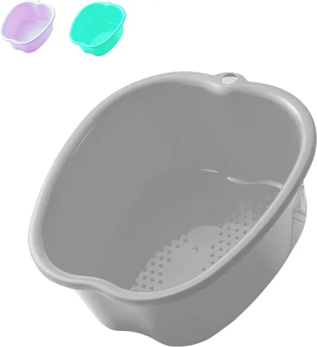 Miniatura 5 de AXLOFO® Cuenca de baño para remojar pies, bañera grande de plástico para remojar pies, cubo de baño para masajes de pies, ideal para quitar la piel