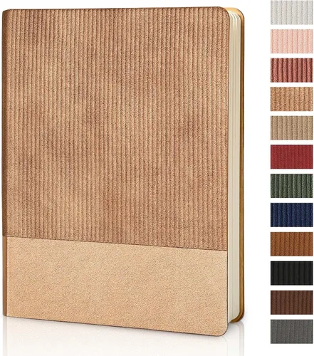 Miniatura 42 de Cuaderno con Líneas para Trabajo, Cuaderno de Notas con Rayas Universitarias 5.79"x8.27" A5 Cuero PU para Escritura Diaria 216 Páginas para Mujeres