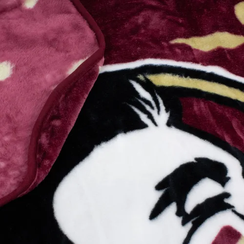 Miniatura 5 de College Covers Everything Comfy - Manta Raschel suave y cálida de Florida State Seminoles, 86 x 63 pulgadas