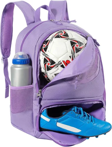 Miniatura 13 de Mochila de baloncesto para hombres y mujeres con compartimento para pelota y zapatos, capacidad de 30L, ligera y transpirable, mochila de fútbol