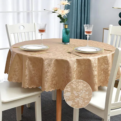 Miniatura 25 de Romanstile Mantel de poliuretano resistente a las manchas y a las arrugas, mantel para comedor/fiesta/camping interior y exterior, lavable, de Flor