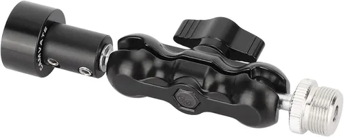 Miniatura 5 de CAMVATE - Soporte de micrófono con cabeza esférica con adaptador macho y hembra de 5/8 "-27