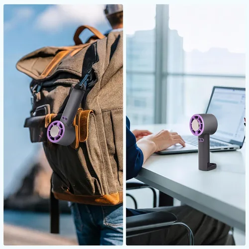 Miniatura 3 de Ventilador de mano personal - Mini ventilador portátil Y32 Pro I con batería de largo rendimiento - Ultra silencioso para nueva tecnología