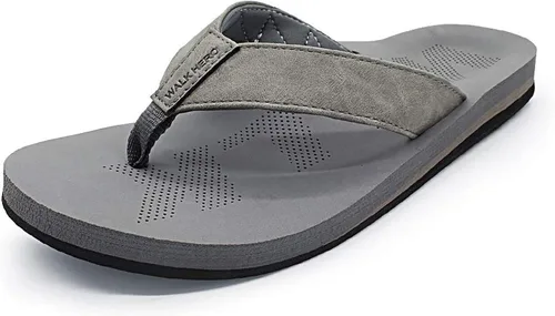 Miniatura 4 de Men Sandals Flip Flop with Orthotic Arch Support Athletic Slide Sandals for Men with Soft Cushion Footbed
