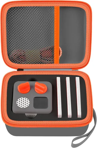 Miniatura 8 de Estuche de viaje casmilee compatible con Yoto Mini – Reproductor de audio y música para niños, bolsa portaobjetos para altavoz infantil que Blanco
