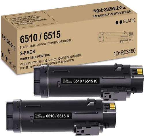 Phaser 6510 / Workcentre 6515 - Cartucho de tóner negro de alta capacidad compatible con Xerox 106R03480 para Xerox WorkCentre 6515DN 6515DNI