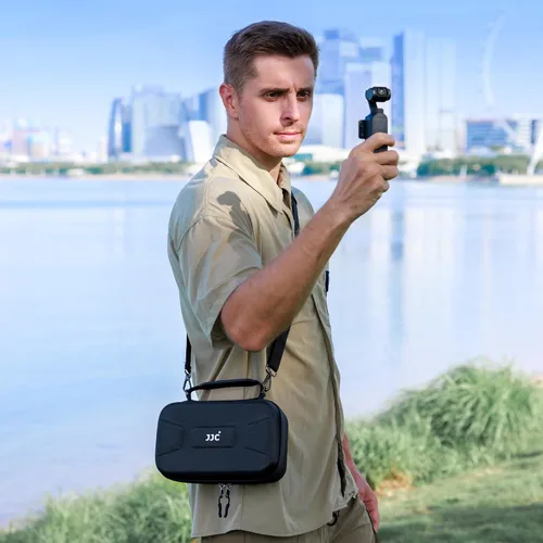 Miniatura 7 de Kiorafoto Funda rígida OSMO Pocket 3, bolsa de protección portátil de EVA con correa larga de 53.54 pulgadas y 3 fundas para tarjetas MicroSD