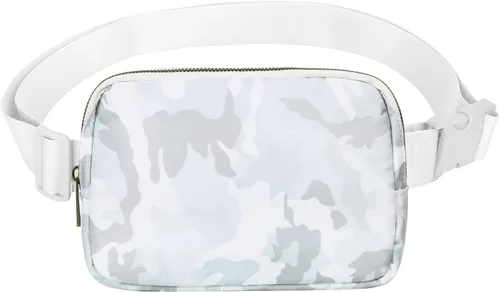 Miniatura 39 de VOROLO Riñonera para mujeres y hombres, bolsa cruzada, bolsa de cinturón con correa ajustable, Rosa, 5,6 pulg.