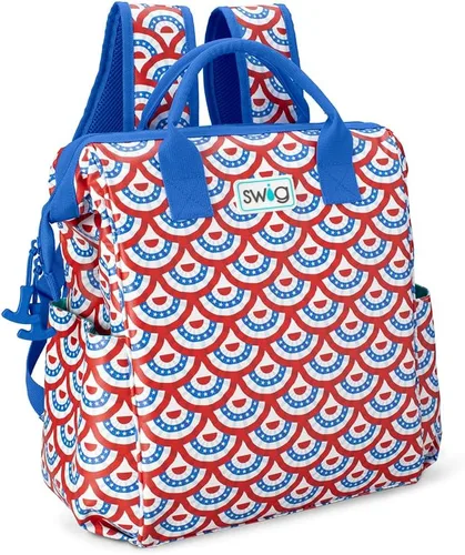 Miniatura 10 de Mochila enfriadora Swig Life Packi, enfriador aislado, bolsa de playa impermeable, 24 latas, enfriadores aislados livianos Nube Nueve