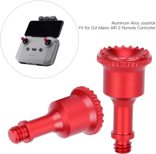 Miniatura 2 de Palanca de mando para drones, palanca de mando de repuesto de metal con control remoto duradero para pilotos de drones, fotografía aérea, aficionados