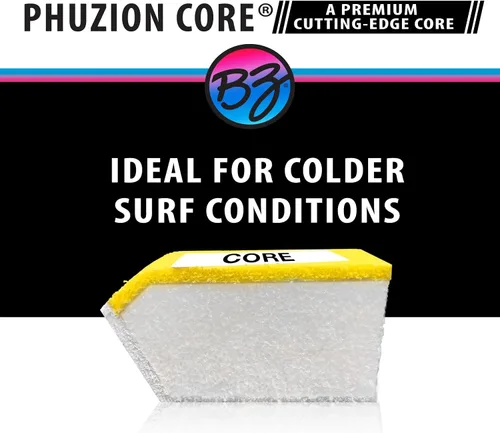 Miniatura 7 de BZ BodyBoards - T-10 Progressive Series Bodyboard - HDPE Slick - Crescent Tail - Núcleo PHUZION - Cubierta de 8 libras