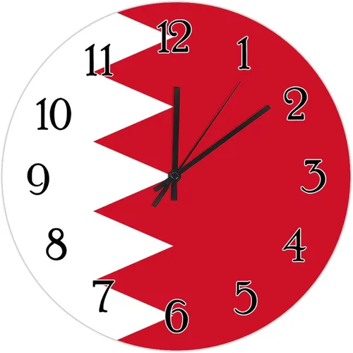 Miniatura 15 de Reloj de pared de madera con bandera de Chile, reloj de pared de cuarzo de calidad, funciona con pilas, silencioso de 12 pulgadas, reloj de pared