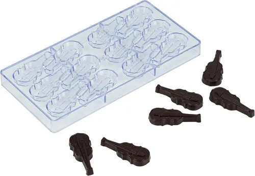Miniatura 35 de Restaurantware Pastry Tek - Moldes de postre de 10.8 x 5.3 pulgadas, 10 moldes de cilindro rígido para chocolate, 24 cavidades, aptos