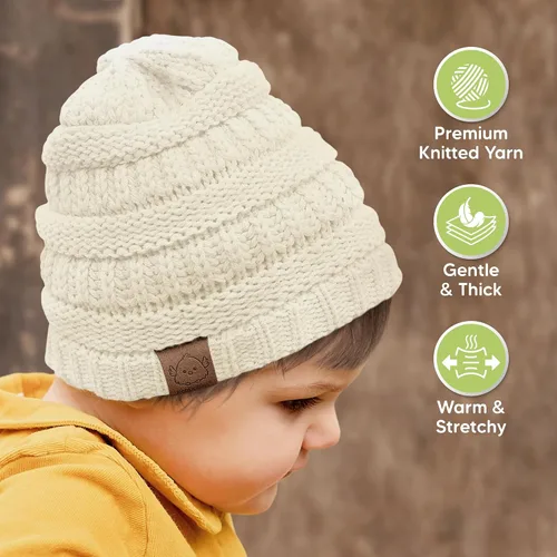 Miniatura 13 de KeaBabies 3-Pack Baby Beanies for Boys, Girls - Stretchy Knit Baby Hats, Cute Newborn