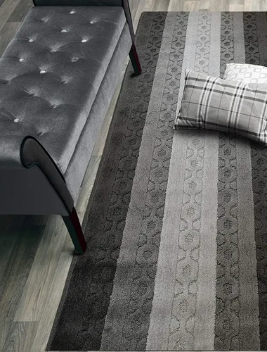 Miniatura 7 de Alfombra de pasillo de corte personalizado, antideslizante, 31 pulgadas de ancho x longitud que elijas de longitud, cadena antracita, 31 pulgadas x