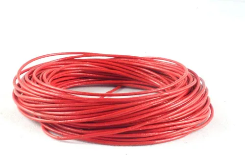 Miniatura 8 de Cordones de cuero redondos de 0.039 in para collares, fabricación de joyas, 32.8 ft (10.93 yardas) para trabajo de cuentas, proyectos de bricolaje