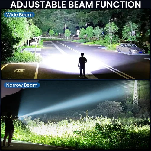 Miniatura 4 de BEFAMALI 4 Pack Flashlight Rechargeable High Lumens, 99000LM Flash Light, Adjustable LED Bright Flashlights with 5 Modes & USB Cable, Waterproof