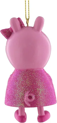 Miniatura 6 de Kurt S. Adler - Adorno de Peppa Pig - Vestido de Navidad con purpurina rosa en caja
