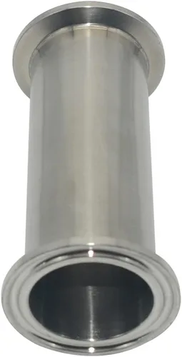 Miniatura 5 de Tubería redonda inconsútil del acero inoxidable 316, tubo OD 1.5 ", longitud de 4"/102MM, carrete sanitario del trío del trébol de 1.5