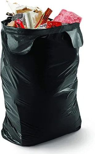 Miniatura 3 de Bolsas de basura para contratistas – 42 galones, 20 bolsas, cierre de lazo de ala, 3 milésimas de pulgada de grosor, parte inferior reforzada