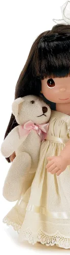 Miniatura 2 de The Doll Maker Precious Moments Muñecas, Linda Rick, Cherish Me Always Brunette, muñeca de 12 pulgadas