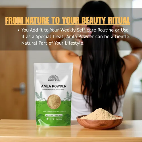 Miniatura 3 de Hebhac Herbals - Polvo Amla para el cuidado del cabello y la piel, 4.02 oz Polvo de grosella espinosa india para mascarilla capilar, limpieza