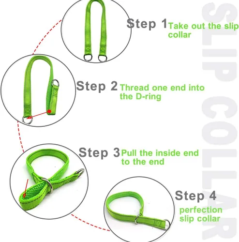 Miniatura 9 de Collar reflectante para perro, collar de perro con lazo para perros de 20 a 38 libras, collares de nailon con acolchado suave para entrenamiento