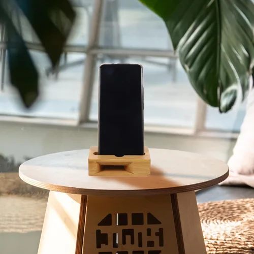 Miniatura 8 de HOMSFOU Amplificador de sonido para teléfono y soporte universal de madera para teléfono, 3.93 x 2.36 x 4.72 pulgadas, base de altavoz de escritorio