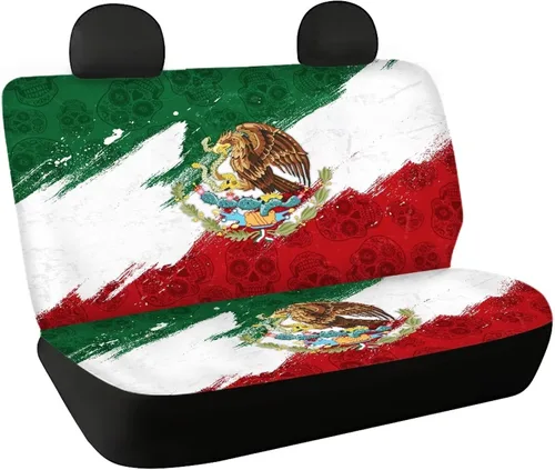 Miniatura 28 de AFPANQZ Funda protectora para asiento trasero de automóvil, con bandera patriótica estadounidense, solo para asiento trasero de automóvil, camión