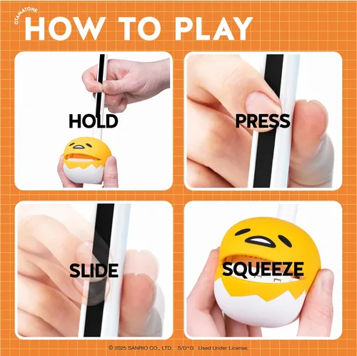 Miniatura 3 de Otamatone Edición Especial Sanrio (Gudetama) - Divertido instrumento sintetizador musical electrónico de juguete por Maywa Denki
