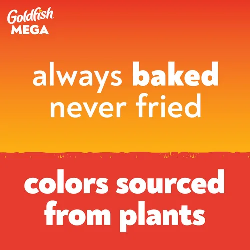 Miniatura 6 de Goldfish Mega Bites Galletas de Queso Cheddar Fuerte, Bolsa de 5.9 Oz