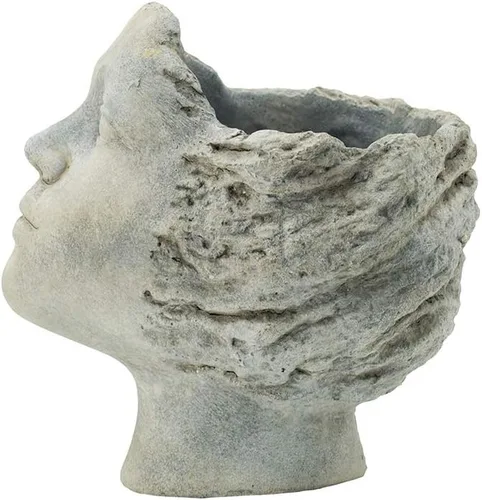 Miniatura 3 de A&B Home Profile Head - Maceta para exteriores, 8 pulgadas, acabado gris