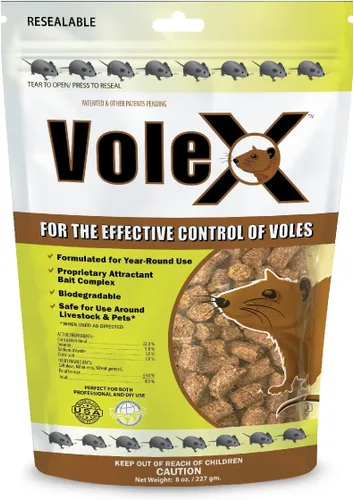 Miniatura 2 de VoleX - Eficaz contra todas las especies de topillos. Seguro para usar alrededor de personas, mascotas, ganado y vida silvestre (3 libras)