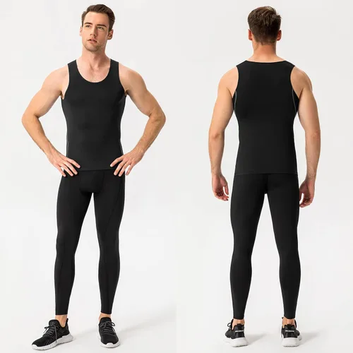 Miniatura 9 de Paquete de 13 camisetas de compresión atléticas para hombre, camiseta sin mangas de ajuste seco, camiseta deportiva para correr, gimnasio, camisetas