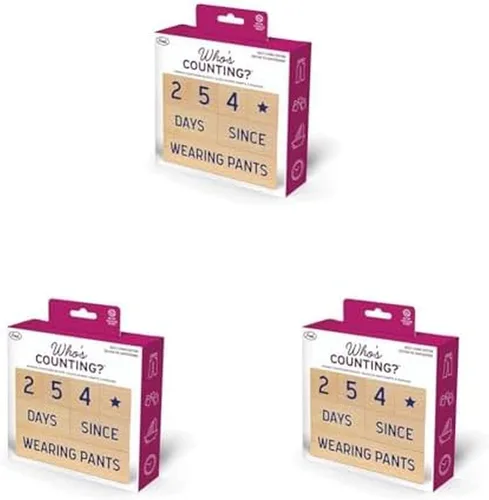 Miniatura 8 de Genuine Fred Who's Counting Bloques de cuenta regresiva de madera, Edición para padres, surtido, 5281072