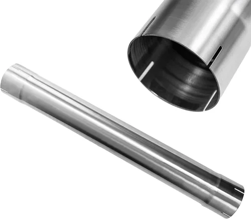 Miniatura 17 de 1.75 Pulgadas Tubo de Escape T304 de Acero Inoxidable (Tubo SS), Tubo Recto de 1 3/4"ID de Longitud 17.3" con Terminación Ensanchada y Pulida, Tubo