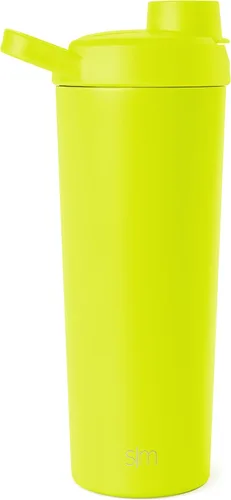 Miniatura 24 de Simple Modern - Botella mezcladora de acero inoxidable con bola, botella metálica aislada, para mezclas de proteínas, batidos y preentrenamiento