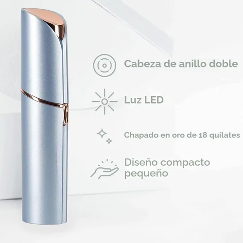 Miniatura 2 de innobeaut Depilación facial para mujeres, removedor de vello facial eléctrico sin dolor para cara, labios, barbilla con USB recargable, azul con 3