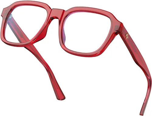 Miniatura 9 de VISOONE - Gafas de luz azul de moda con bloqueo de luz azul, anteojos cuadrados grandes para computadora para mujeres y hombres; Bennett