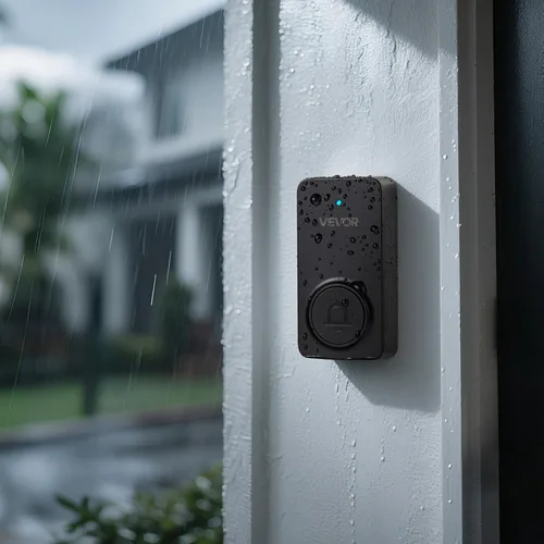 Miniatura 8 de VEVOR Kit de timbre inalámbrico, IP54 resistente al agua con rangos de hasta 1000 pies, 5 volúmenes ajustables, 48 tonos de llamada, fácil