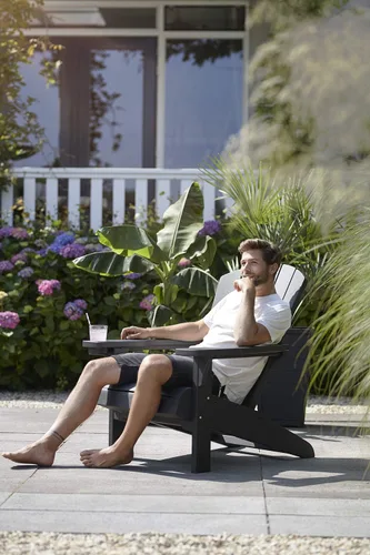 Miniatura 7 de Keter Alpine Adirondack - Sillas de Muebles de Patio de Resina para Exteriores con Portavasos - Perfectas para Playa, Piscina y Asientos de Hoguera