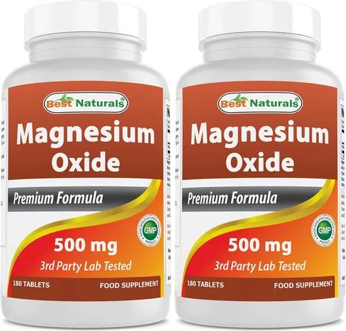 Miniatura 8 de Best Naturals Óxido de magnesio 500 mg 180 comprimidos